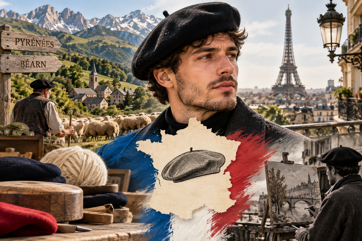 Béret français : des Pyrénées et du Béarn à Paris, histoire d’un symbole de la France
