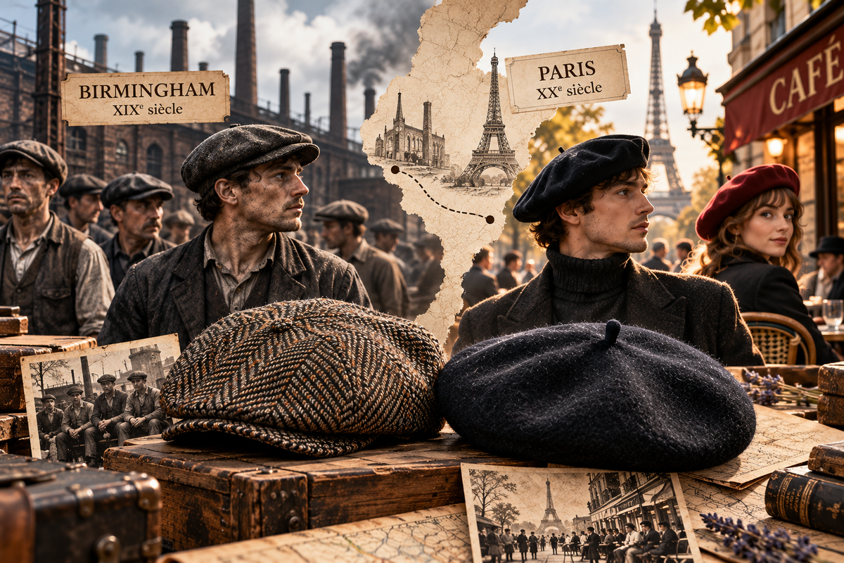 De Birmingham à Paris : l’histoire de la casquette plate et du béret ouvrier