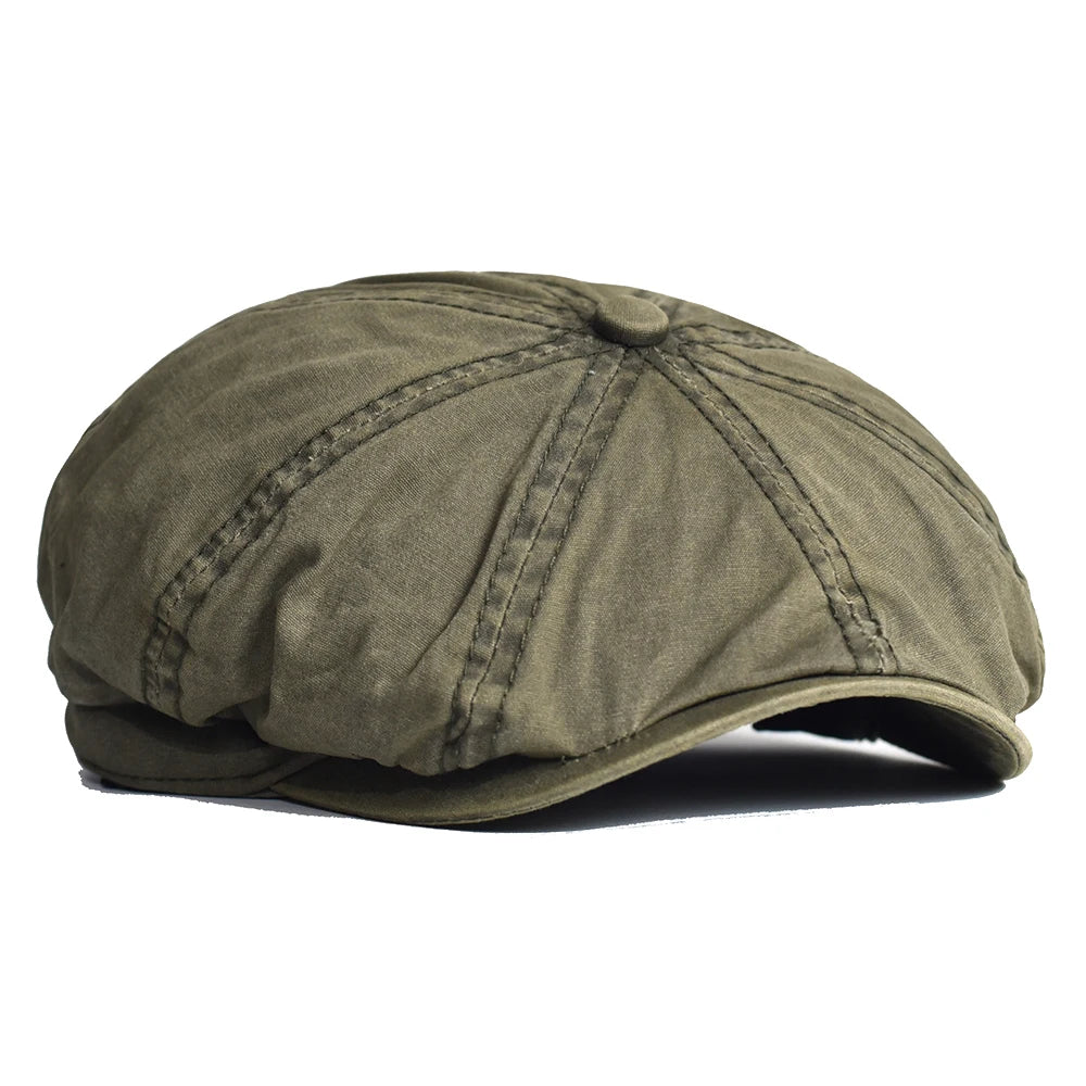 Casquette gavroche en coton Marlow