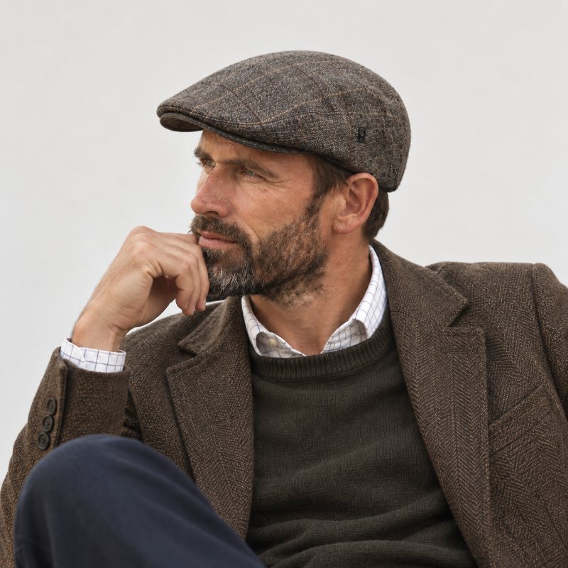 Béret casquette homme Arthur porté de profil