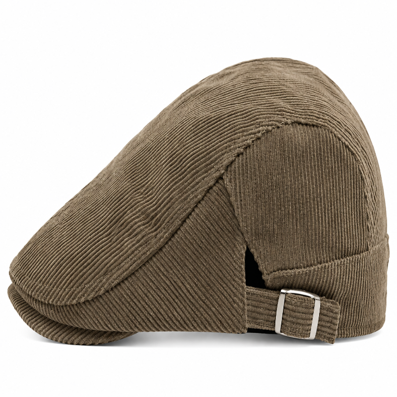 Béret casquette en velours côtelé Oscar vert 