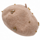 beret femme beige bijoux orné de decoratifs