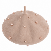 Béret fille beret orné de perles