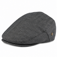 Béret homme gris foncé style casquette plate