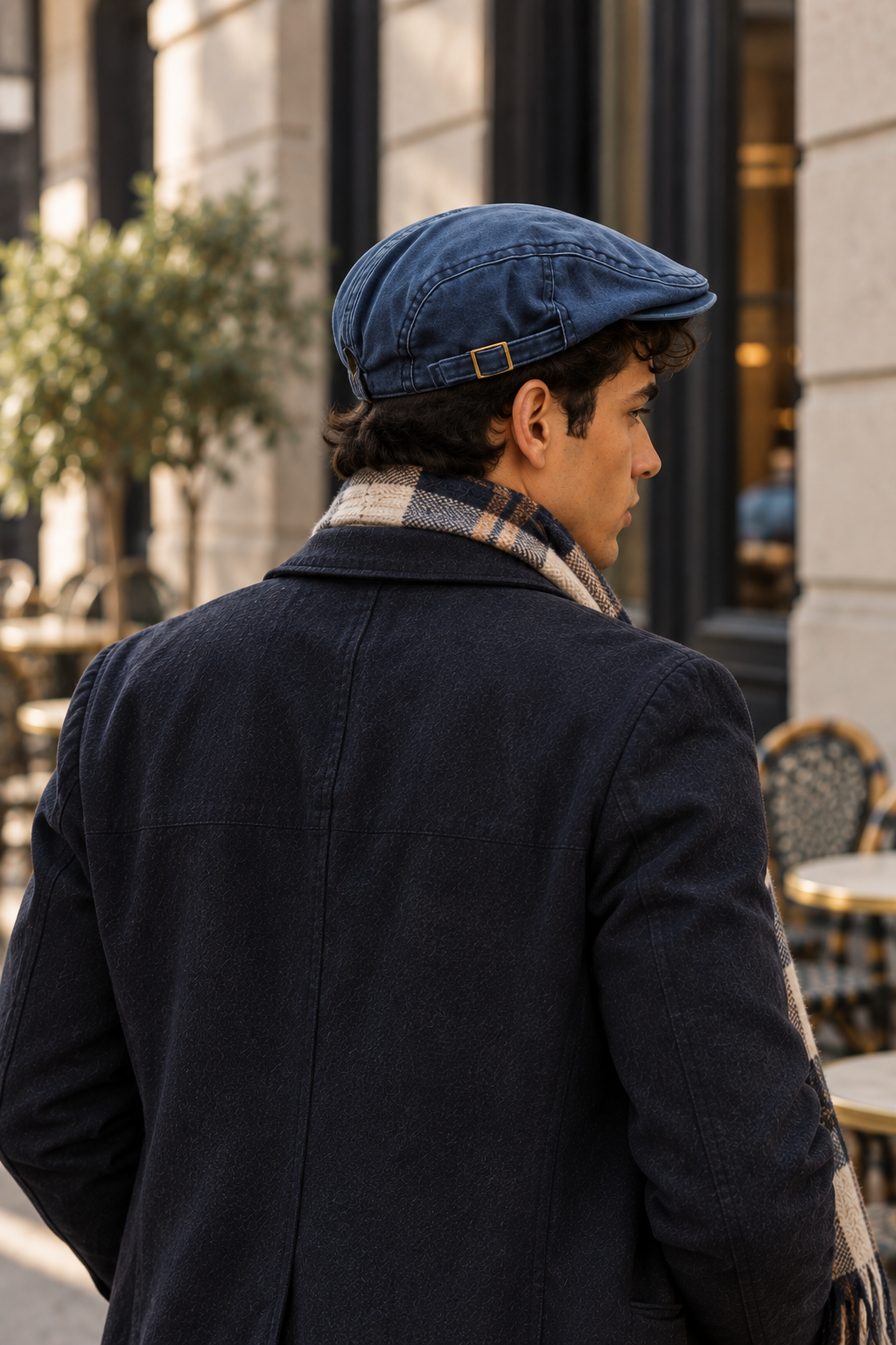 Béret casquette vintage en coton Gabin
