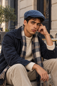 Béret casquette vintage en coton Gabin
